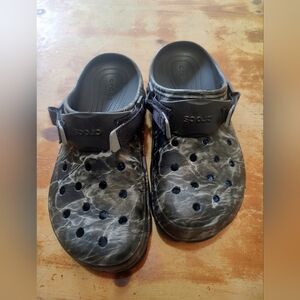 Crocs Classic All Terrain Clog Black Mossy Oak Elements Hunting Mens 12